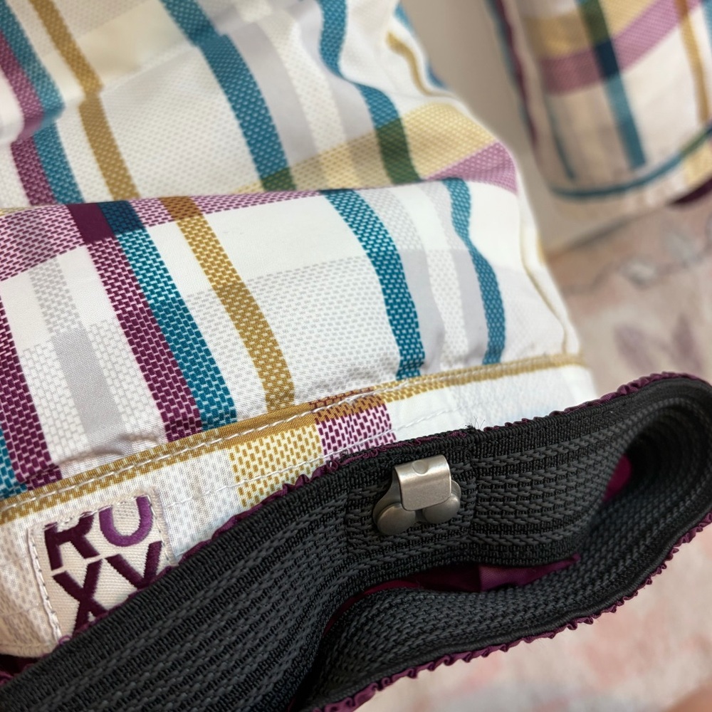 Roxy Multicolor Plaid Cargo Pants - image 4